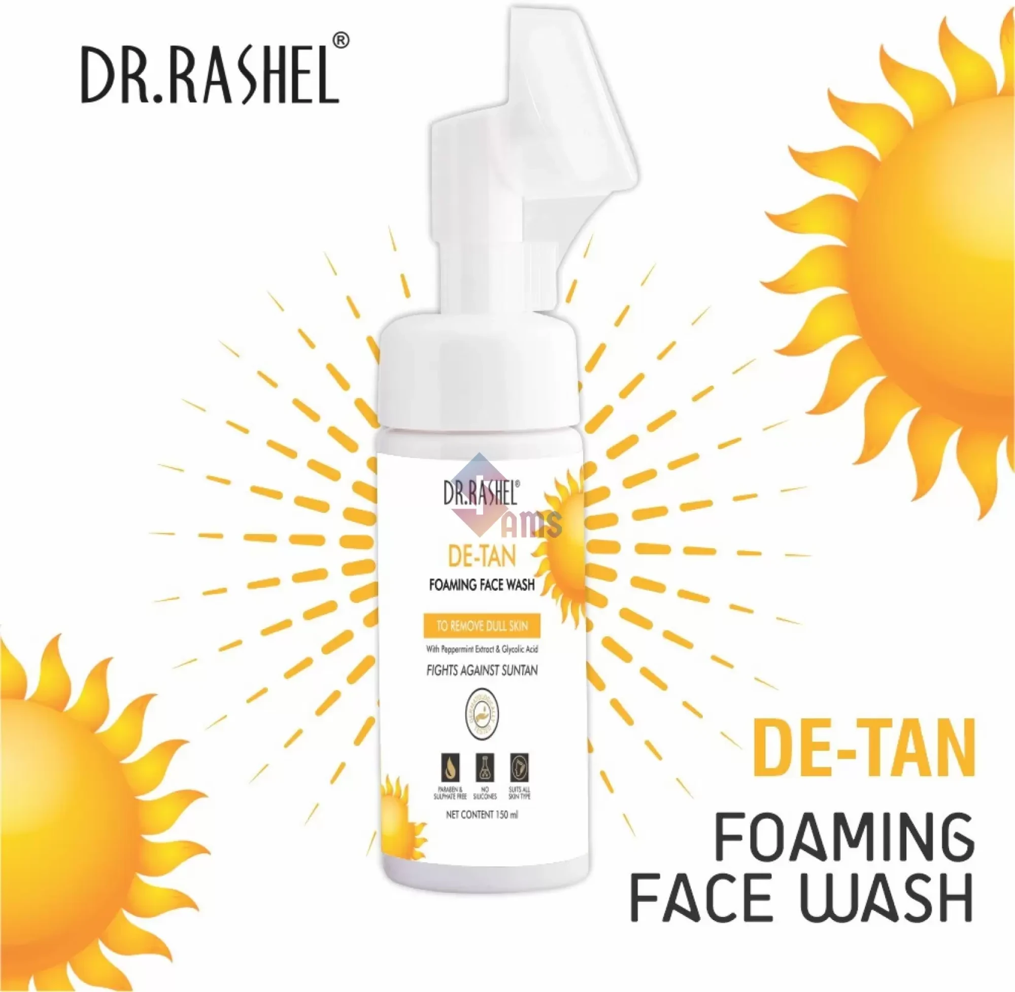 Dr rashel D Tan Foaming Face wash1.webp